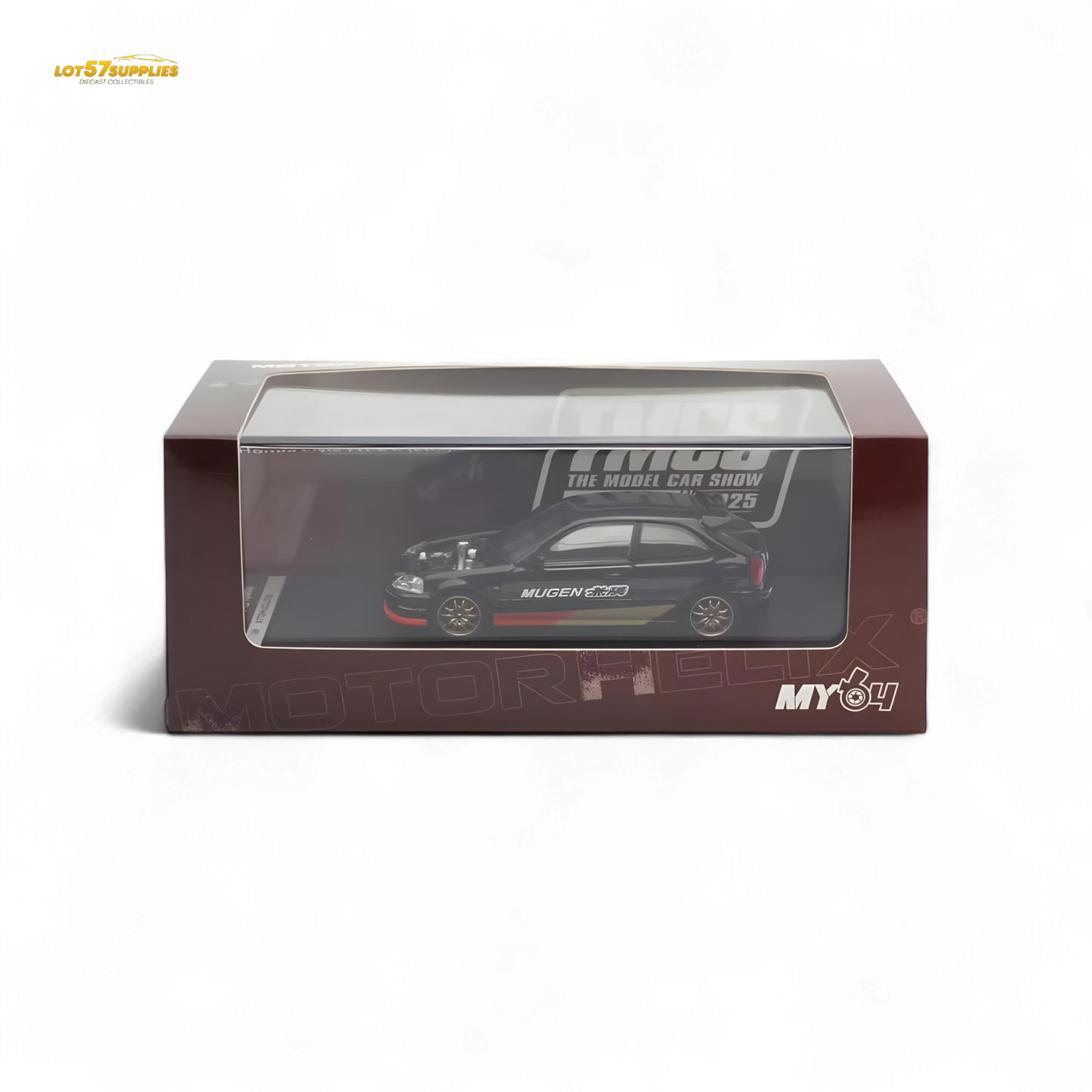 Motorhelix Honda Civic EK9 MUGEN Malaysia Limited Edition - Black 1:64