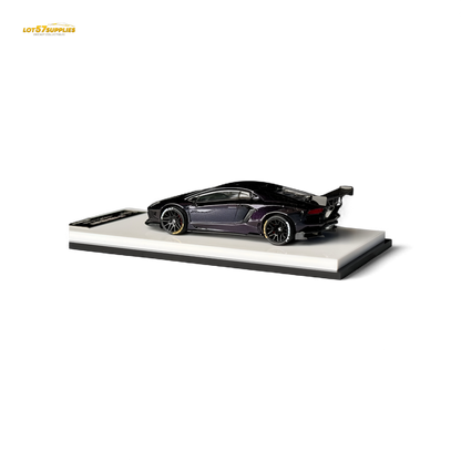 King Model Lamborghini Aventador LP700-4 LB 1.0 Purple Carbon Fiber 1:64