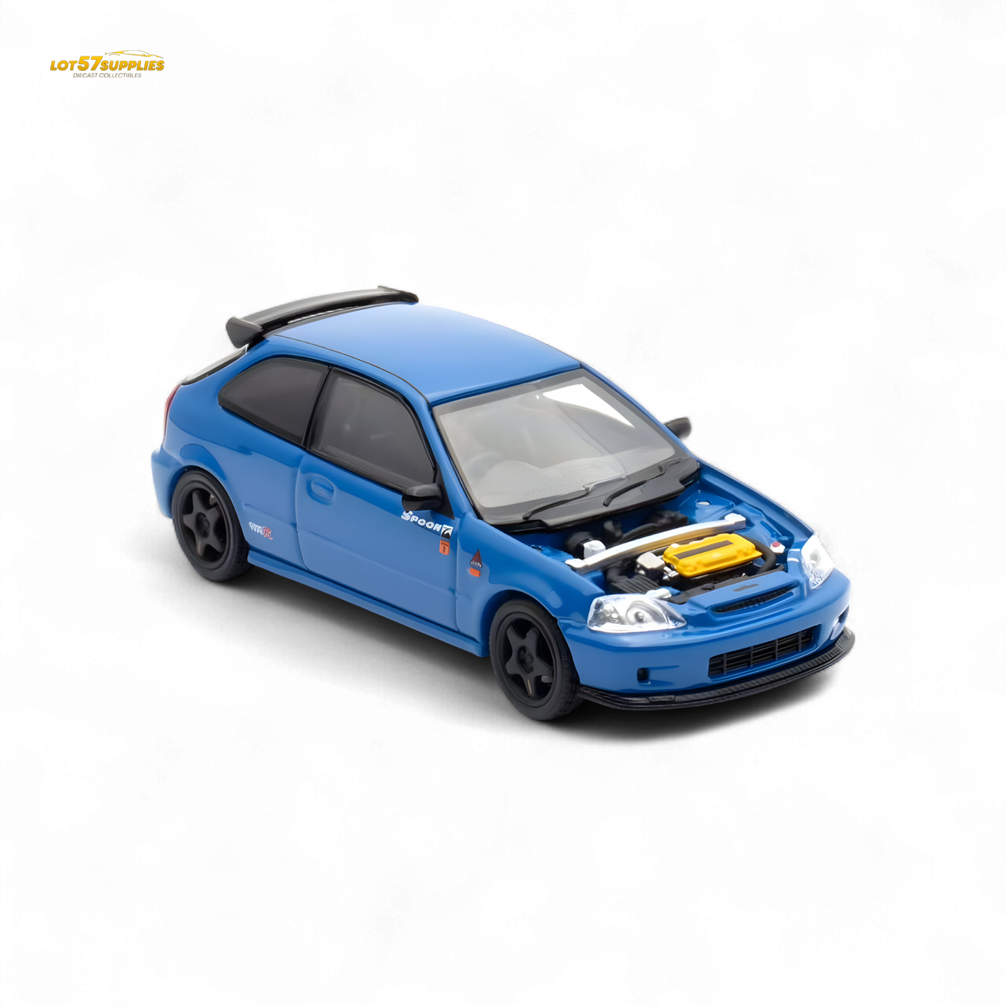 Motorhelix Honda Civic EK9 Malaysia Limited Edition - Blue 1:64