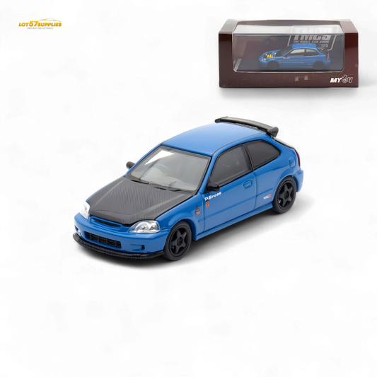 Motorhelix Honda Civic EK9 Malaysia Limited Edition - Blue 1:64