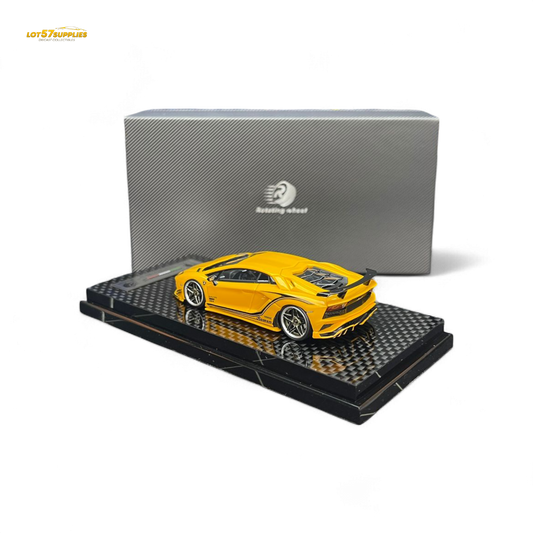 Rotating Wheel Rowen Aventador S - Pearl Yellow 1/64
