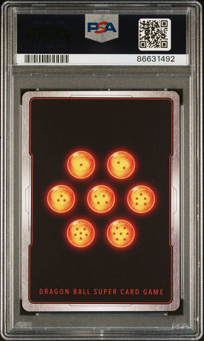 2021 DRAGON BALL SUPER CROSS SPIRITS SSG GOKU, LGNDRY SPRT #P-312 - PSA 10