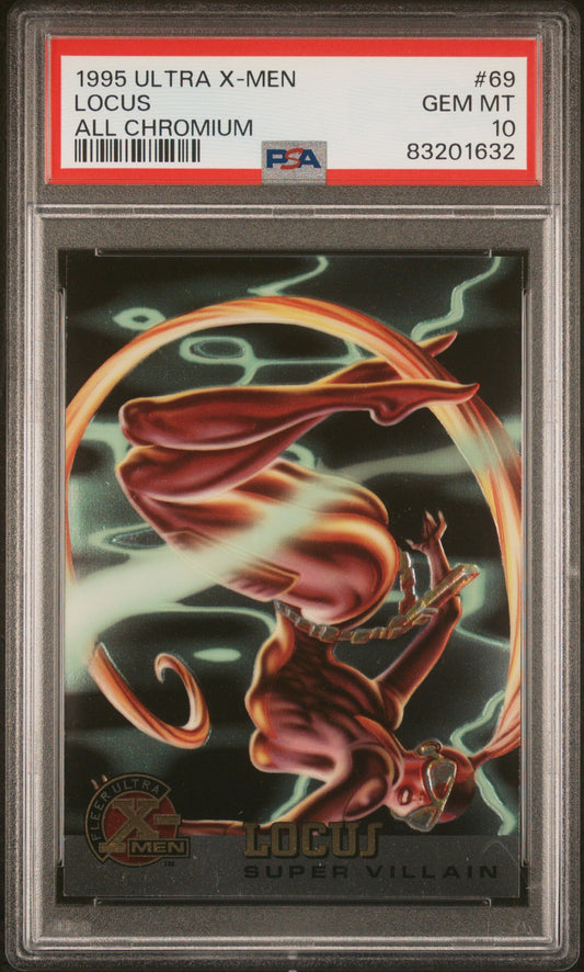 1995 ULTRA X-MEN ALL CHROMIUM LOCUS ALL CHROMIUM #69 - PSA 10