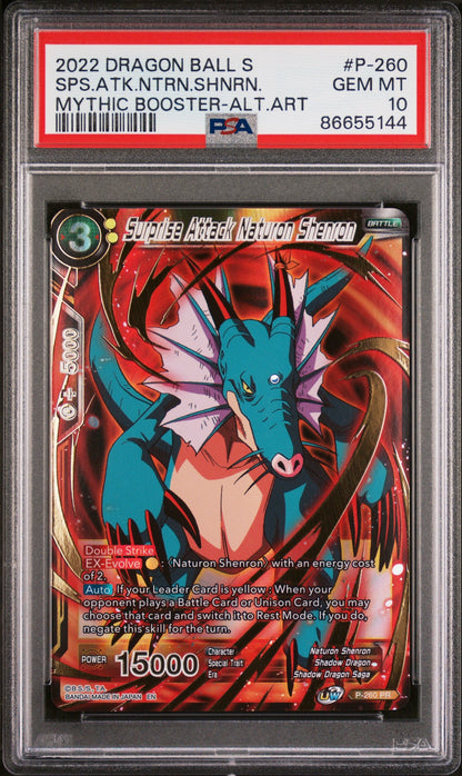 2022 DRAGON BALL SUPER MYTHIC BOOSTER SPS.ATK.NTRN.SHNRN. #P-260 - PSA 10