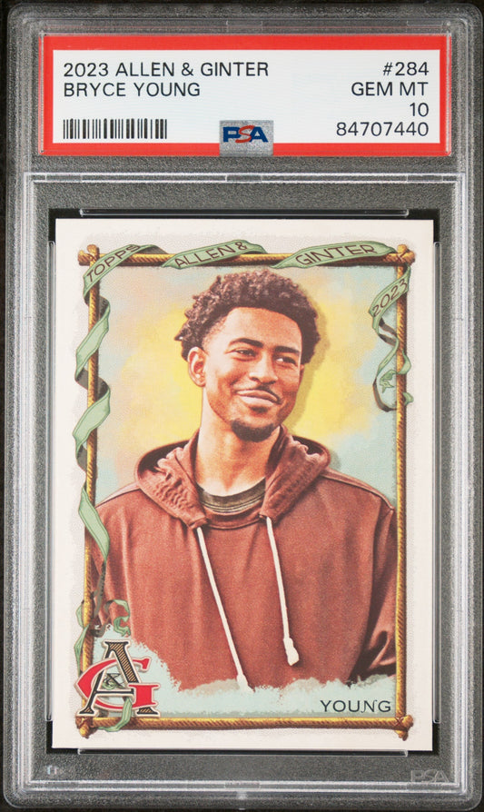 2023 TOPPS ALLEN & GINTER BRYCE YOUNG  #284 - PSA 10 ROOKIE CARD