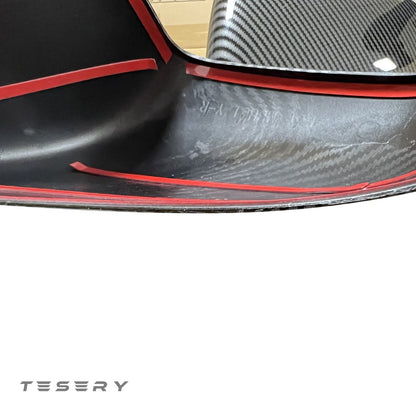 ABS Black Mirror Cover for Tesla Model 3 / Y 2020-2024