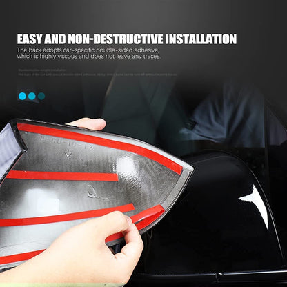 ABS Black Mirror Cover for Tesla Model 3 / Y 2020-2024