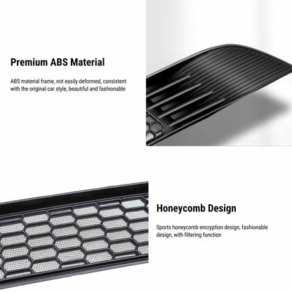 Split Insect Net Front Bumper Grill for Tesla Model Y (Not fit for Performance)