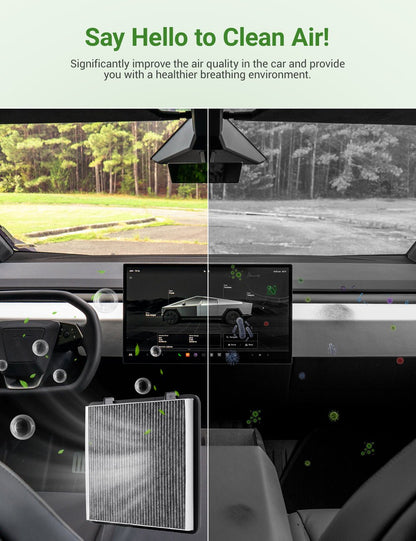 Activated Carbon Air Conditioning Filter for Cybertruck