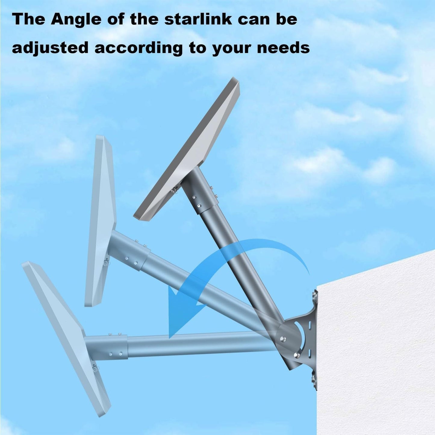 Adjustable Roof Wall Mount Kit V4 for Starlink Gen3