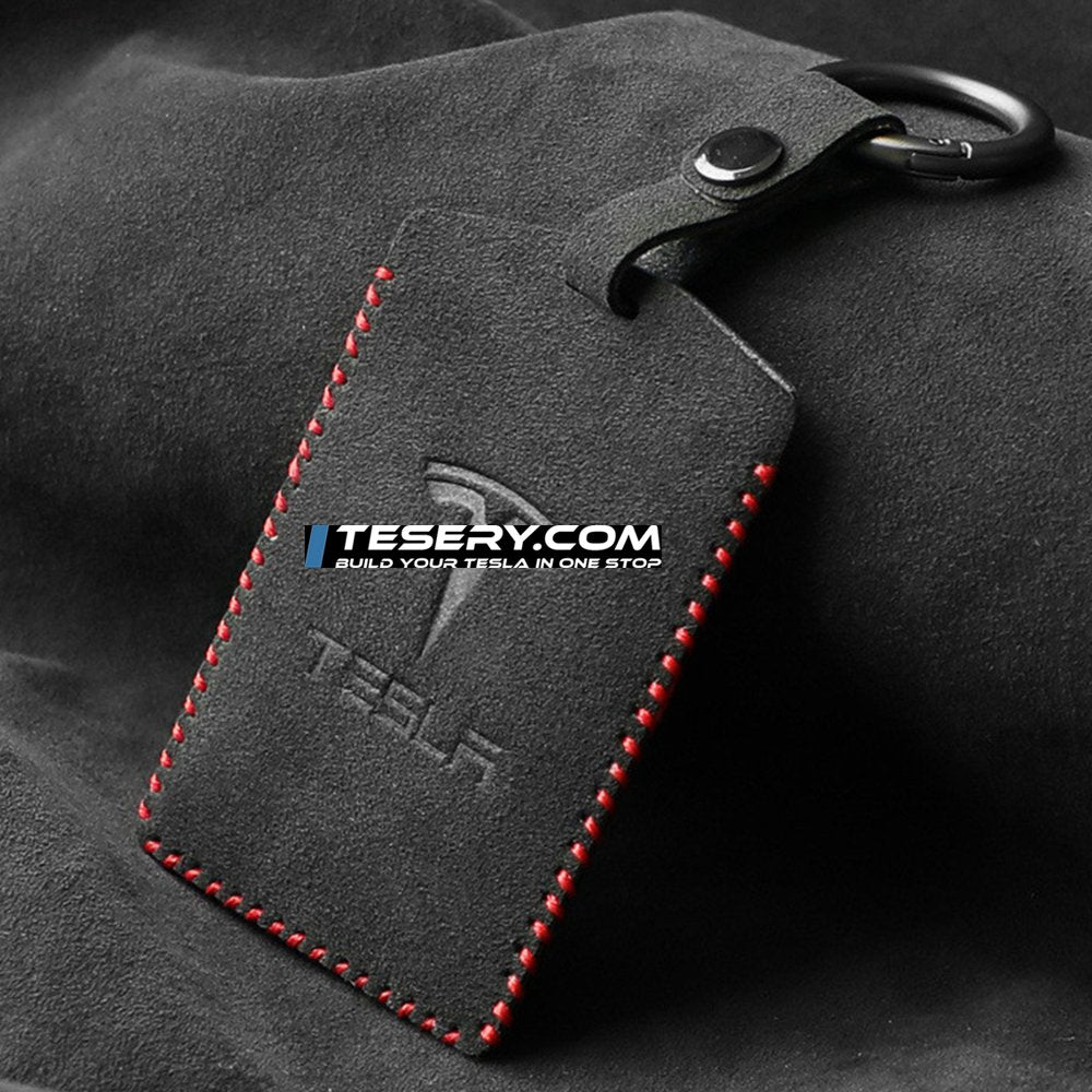 Alcantara Card Key Holder for Tesla Model 3/Y