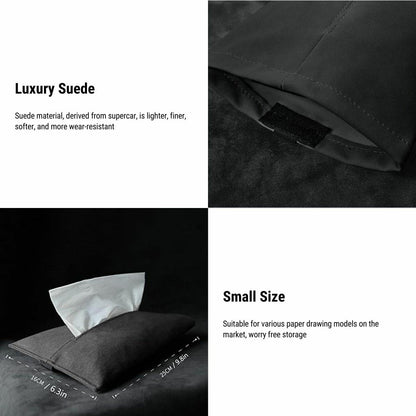 Alcantara Hidden Tissue Box for Tesla Model 3 & Model Y