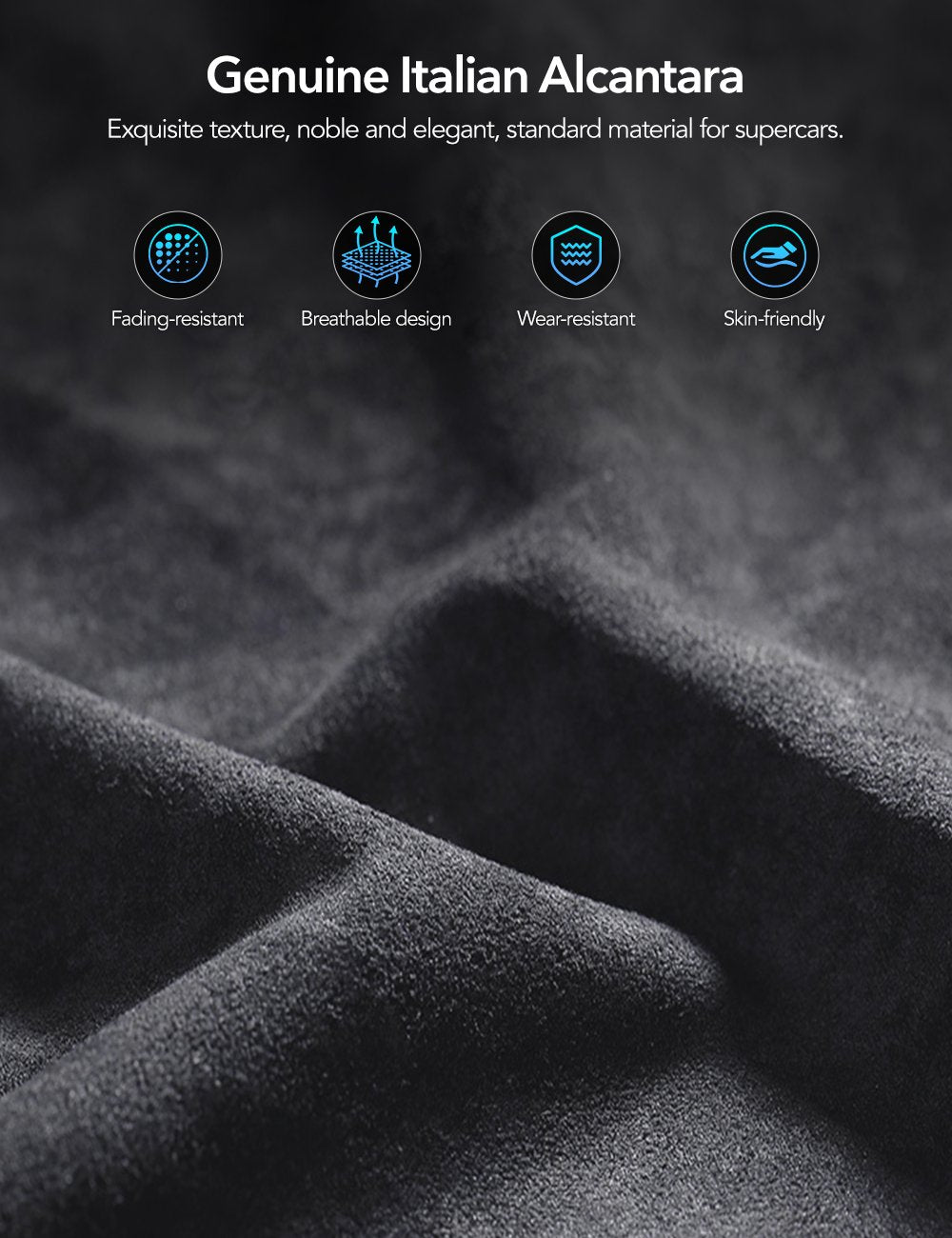 Alcantara Seat Back Protector for Model 3 Highland & New Model Y