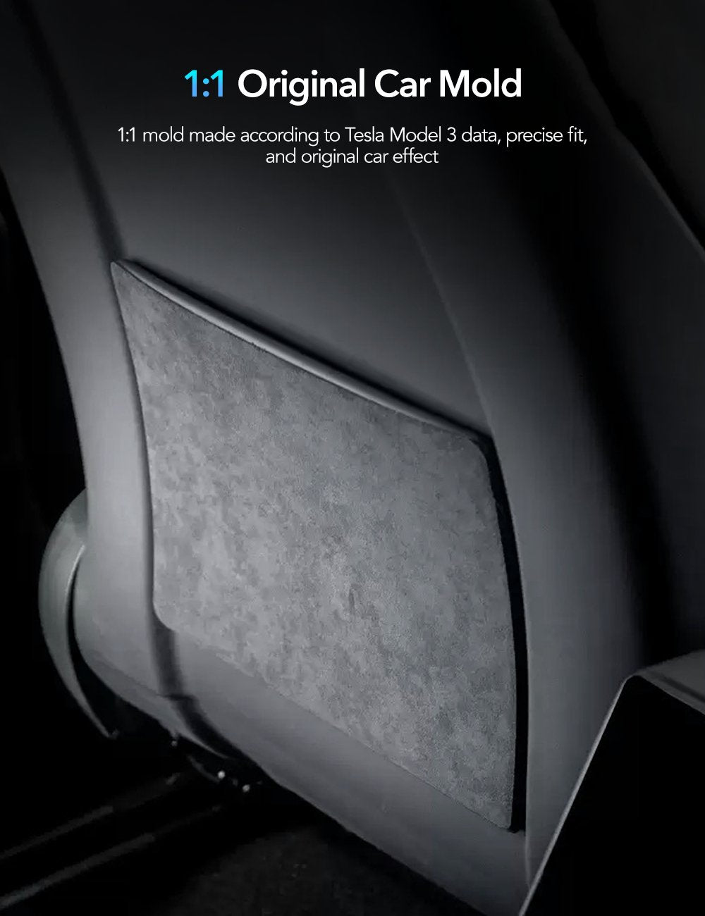 Alcantara Seat Back Protector for Model 3 Highland & New Model Y