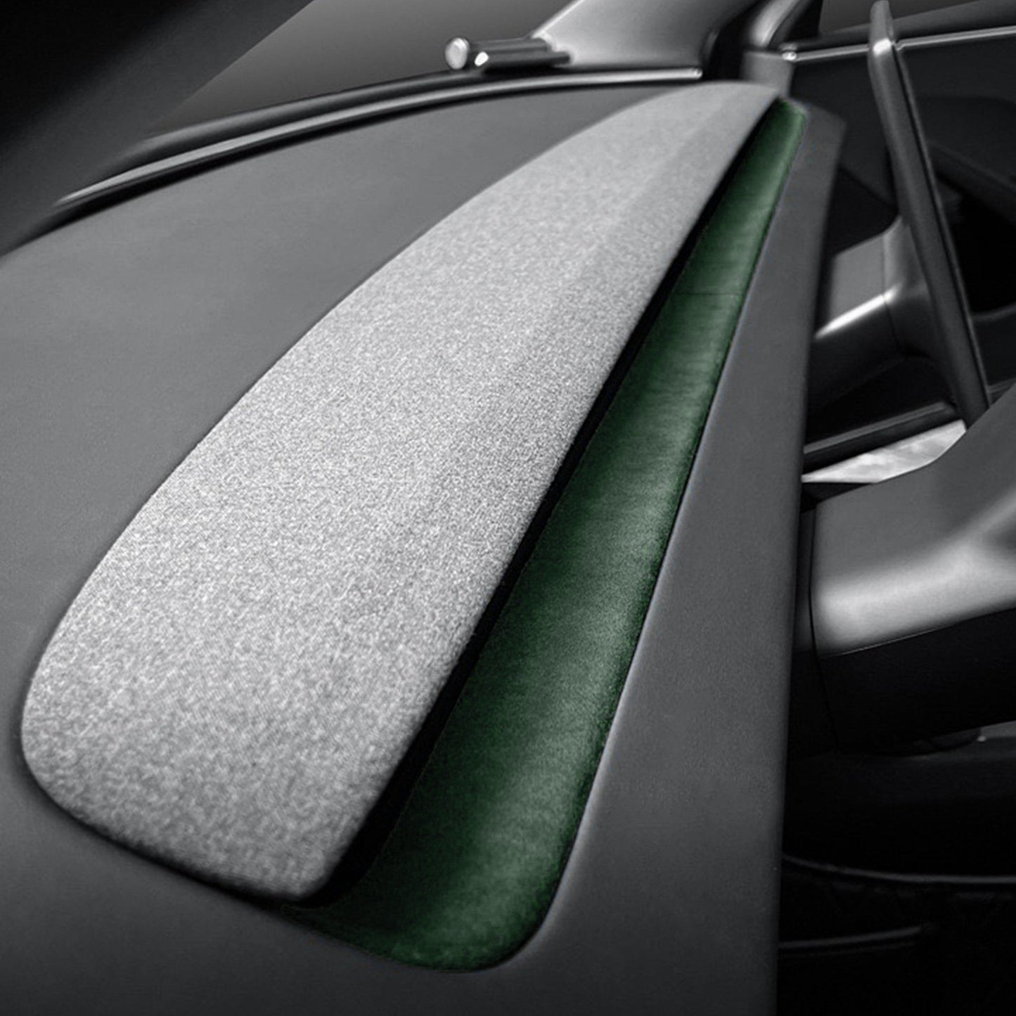 Alcantara Spliced Dash Trim for Tesla Model 3 Highland / Model Y Juniper (2PCS)