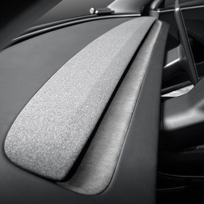 Alcantara Spliced Dash Trim for Tesla Model 3 Highland / Model Y Juniper (2PCS)