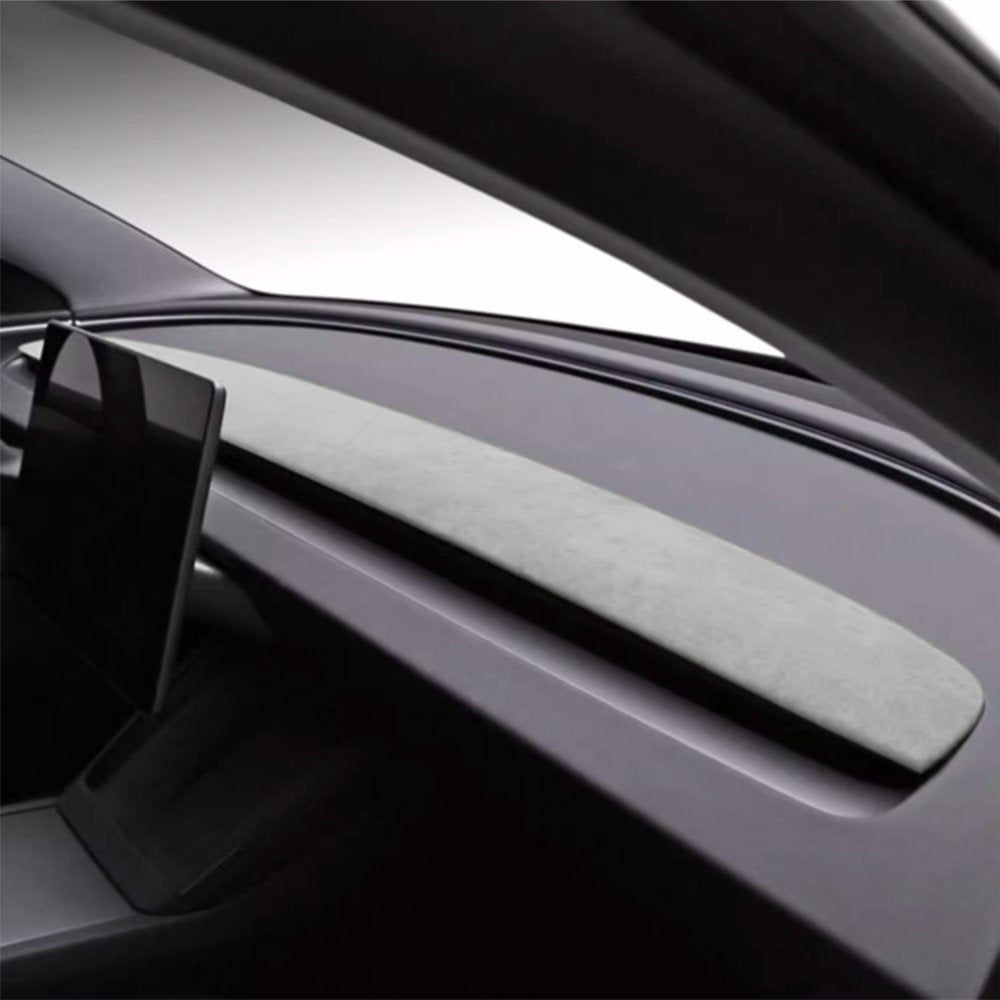 Alcantara Spliced Dash Trim for Tesla Model 3 Highland / Model Y Juniper (2PCS)