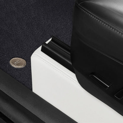 All-Round White Leather Floor Mats for Tesla Model 3 Highland / Y