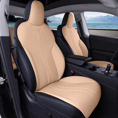All Season Nappa Leather Seat Cover for Tesla Model 3/Y
