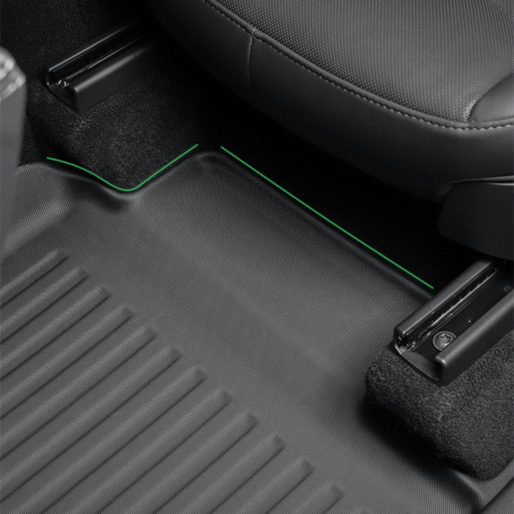 All Weather TPE Floor Mats with Door Sill Protector for Model Y Juniper (LHD)