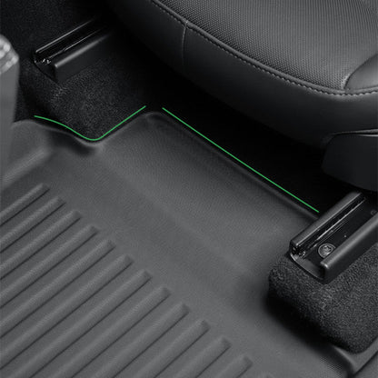 All Weather TPE Floor Mats with Door Sill Protector for Model Y Juniper (LHD)