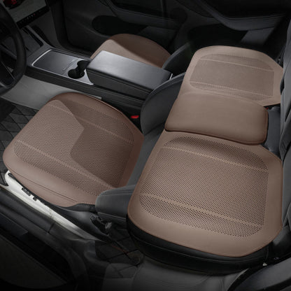 All-Wheather Nappa Leather Car Seat Covers for Tesla Model 3/Y/S/X