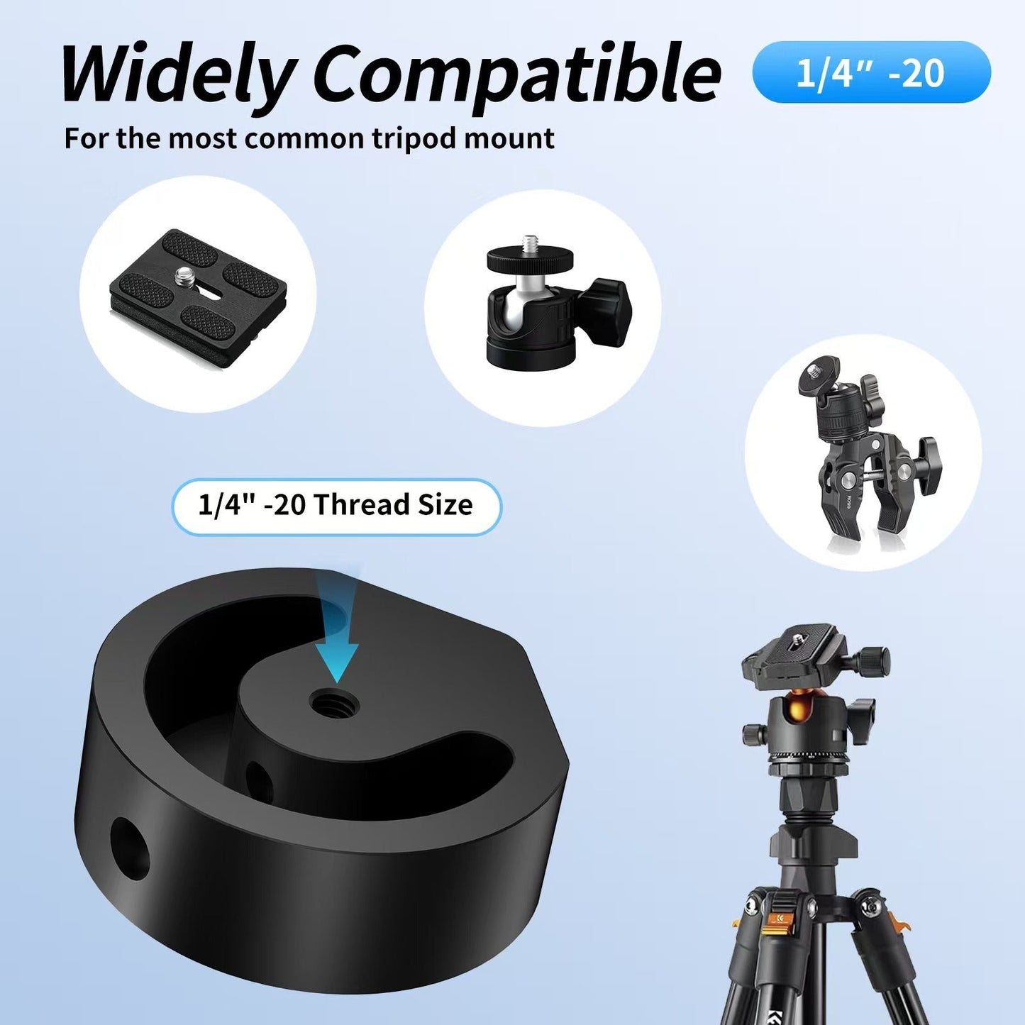 Aluminum Alloy Tripod Ball Head Adapter for Starlink Mini4