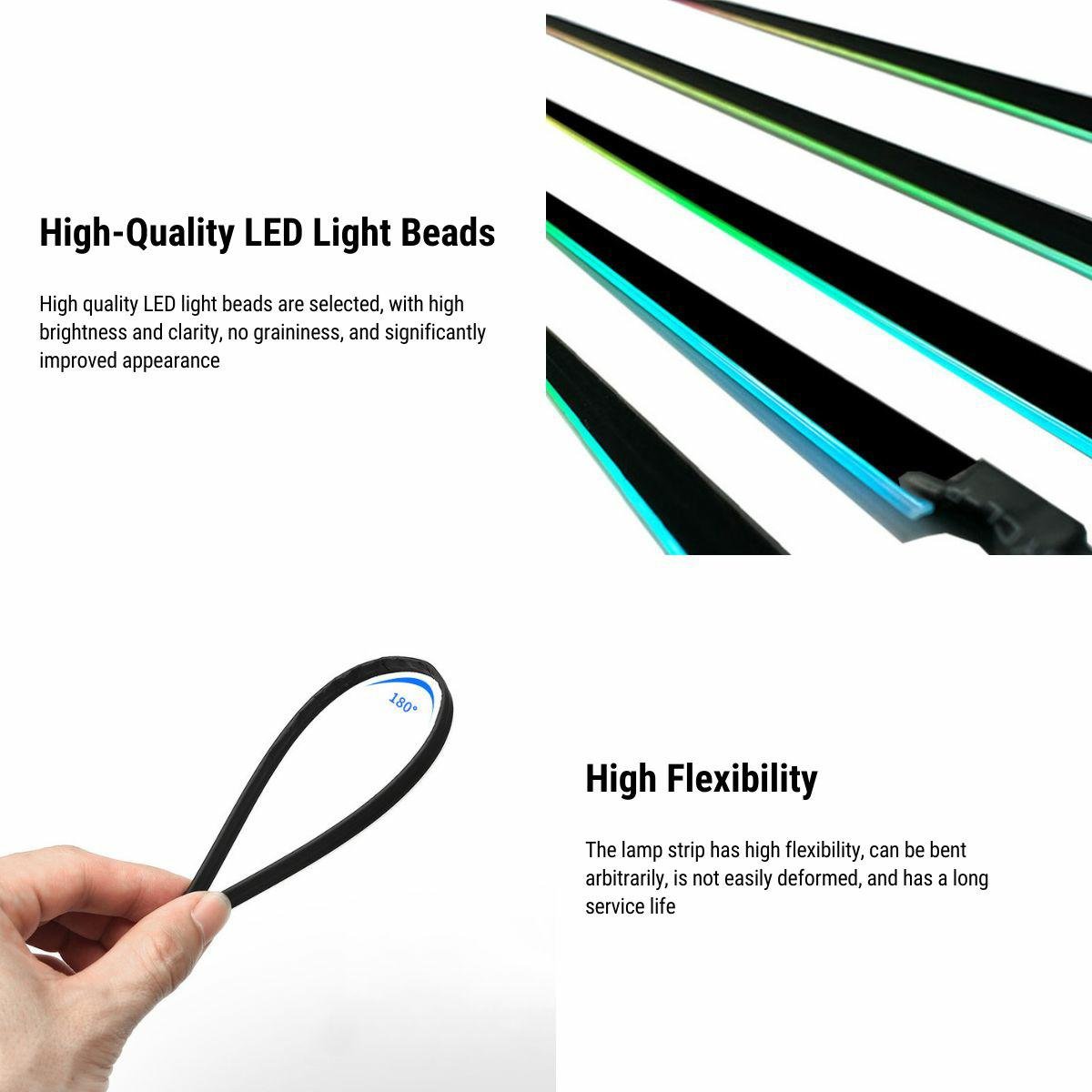 Center Console Ambient Lighting LED Strip for Model 3/Y