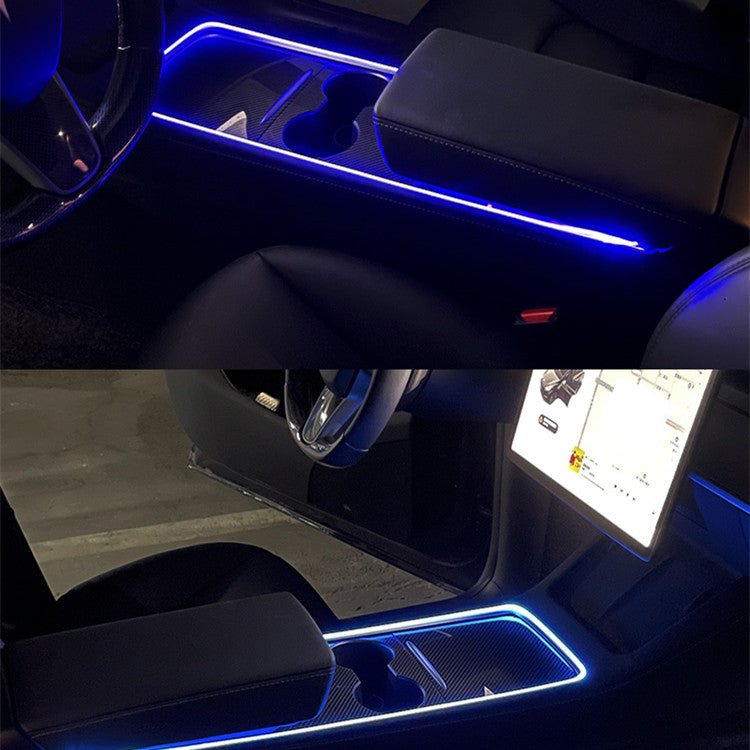 Center Console Ambient Lighting LED Strip for Model 3/Y