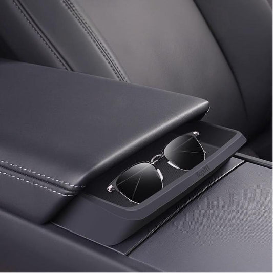 Armrest Console Sunglasses Organizer for Tesla Model 3 Highland / Model Y Juniper