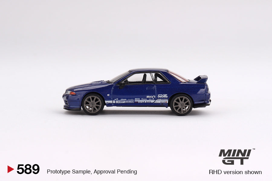 Mini-GT Nissan Skyline GT-R Top Secret VR32 Metallic Blue #589 1:64 MGT00589