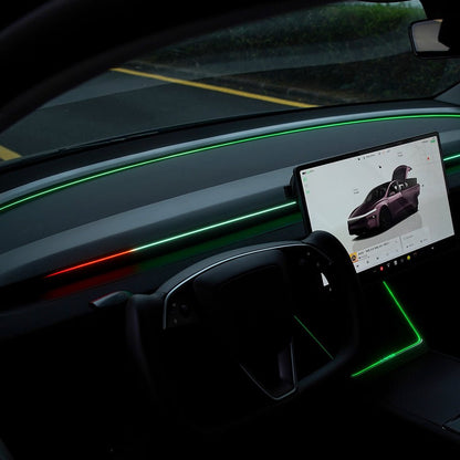 BSD Blind Spot Monitor RGB Ambient Lighting for Model 3/Y | OEM Screen Control