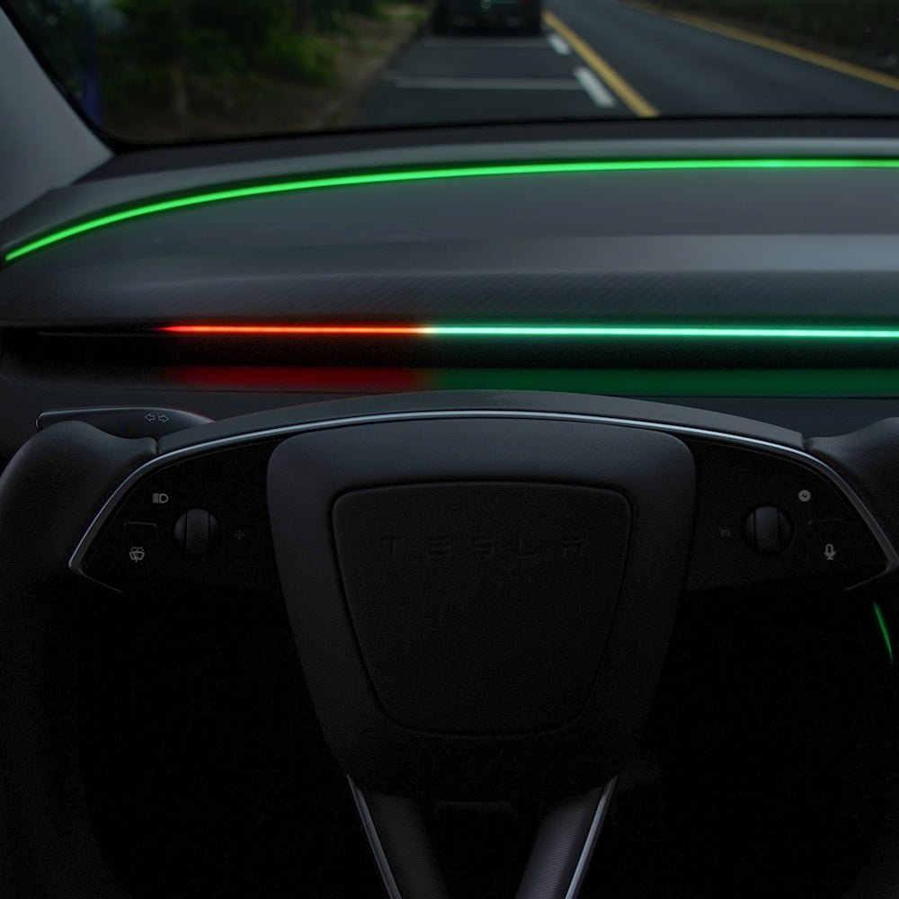 BSD Blind Spot Monitor RGB Ambient Lighting for Model 3/Y | OEM Screen Control
