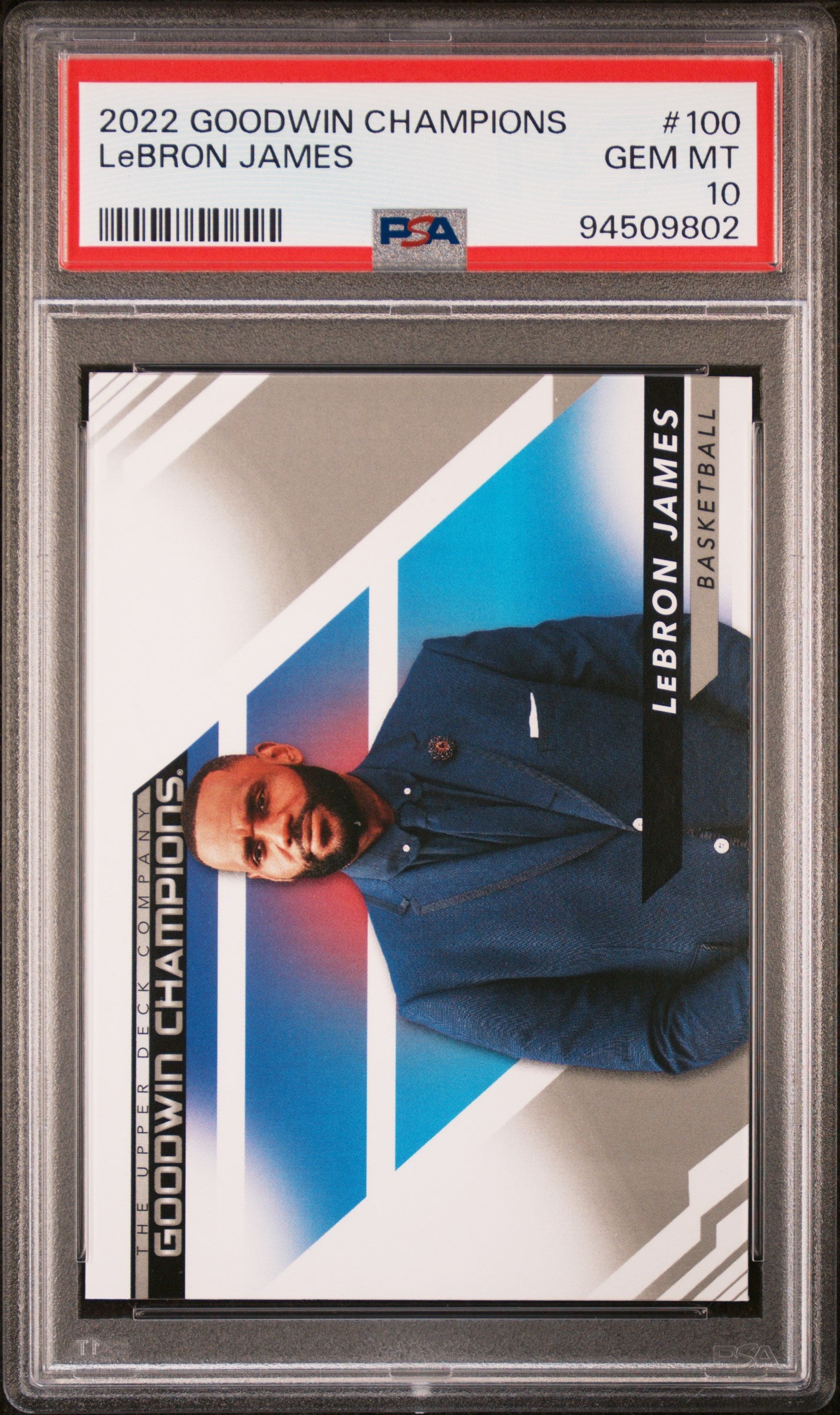 2022 UPPER DECK GOODWIN CHAMPIONS LeBRON JAMES  #100 - PSA 10