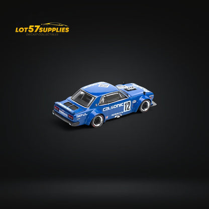 (Pre-Order) PopRace Skyline GT-R V8 Drift (Hakosuka) - Calsonic Blue 1:64