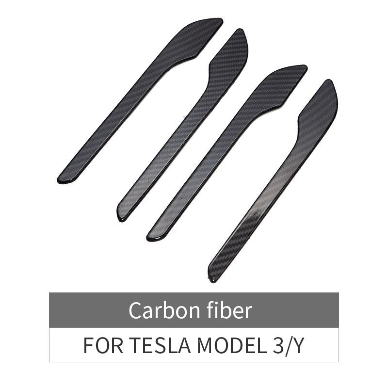 Door Handle Cover Wrap Kit ABS (4Pcs ) For Tesla Model 3 2017-2020