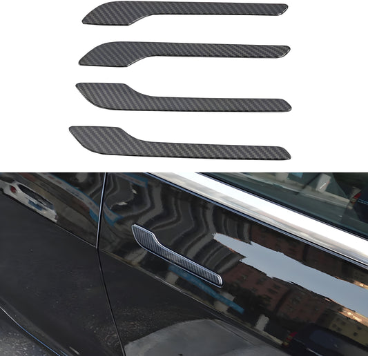 Door Handle Cover Wrap Kit ABS (4Pcs ) For Tesla Model 3 2017-2020