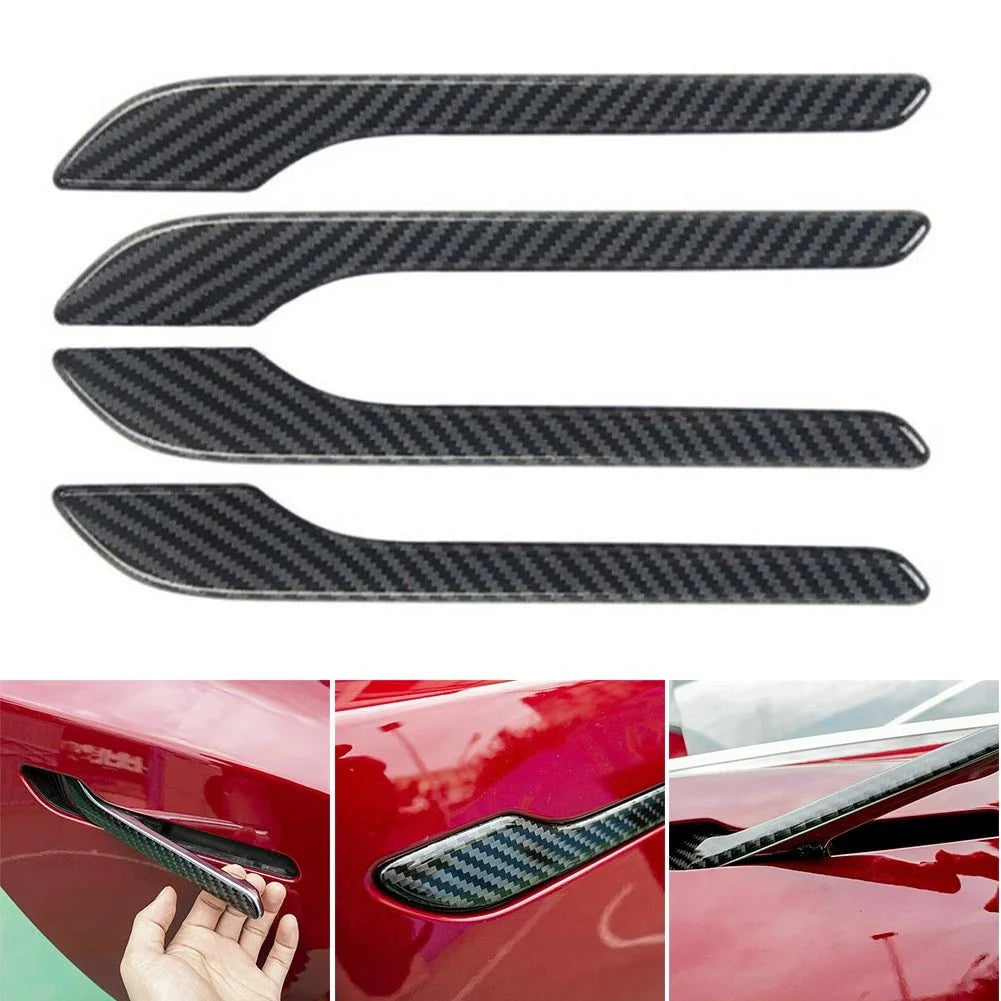 Door Handle Cover Wrap Kit ABS (4Pcs ) For Tesla Model 3 2017-2020