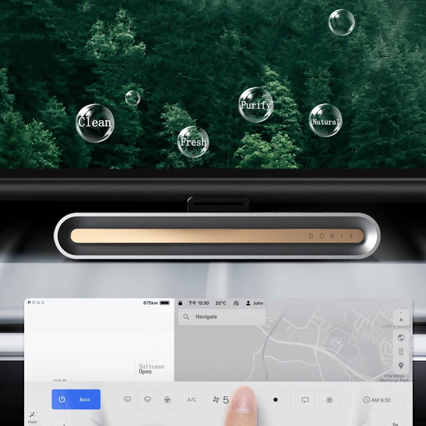 TESERY Car Fragrance Diffuser for Model 3/Y