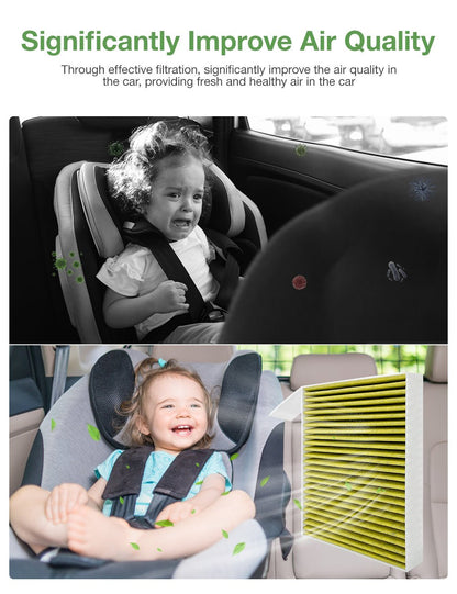 Carbon Air Filter for Tesla Model Y/3 (2 PCS)