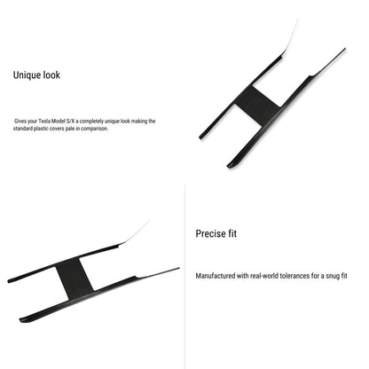 Carbon fiber Center console trim panel for Model S/X 2022+