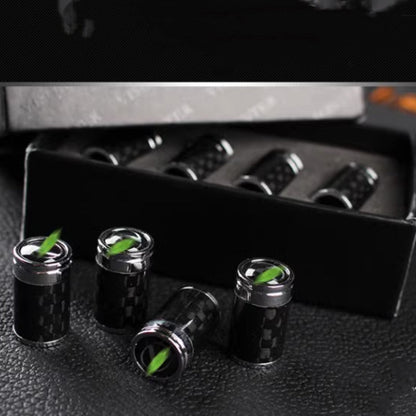 Carbon Fibre Car Wheel Tire Valve Stem Cap For Tesla Model3/Y/X/S（4pcs）