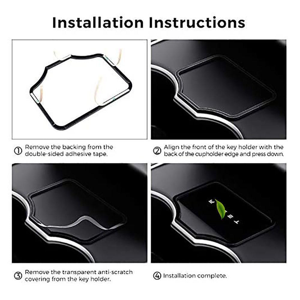 Center Console Card Key Holder for Tesla Model 3 2017-2023.10 & Model Y 2017-2024