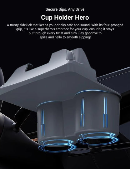 Center Console Cup Holder With Storage Organize for Model 3/Y