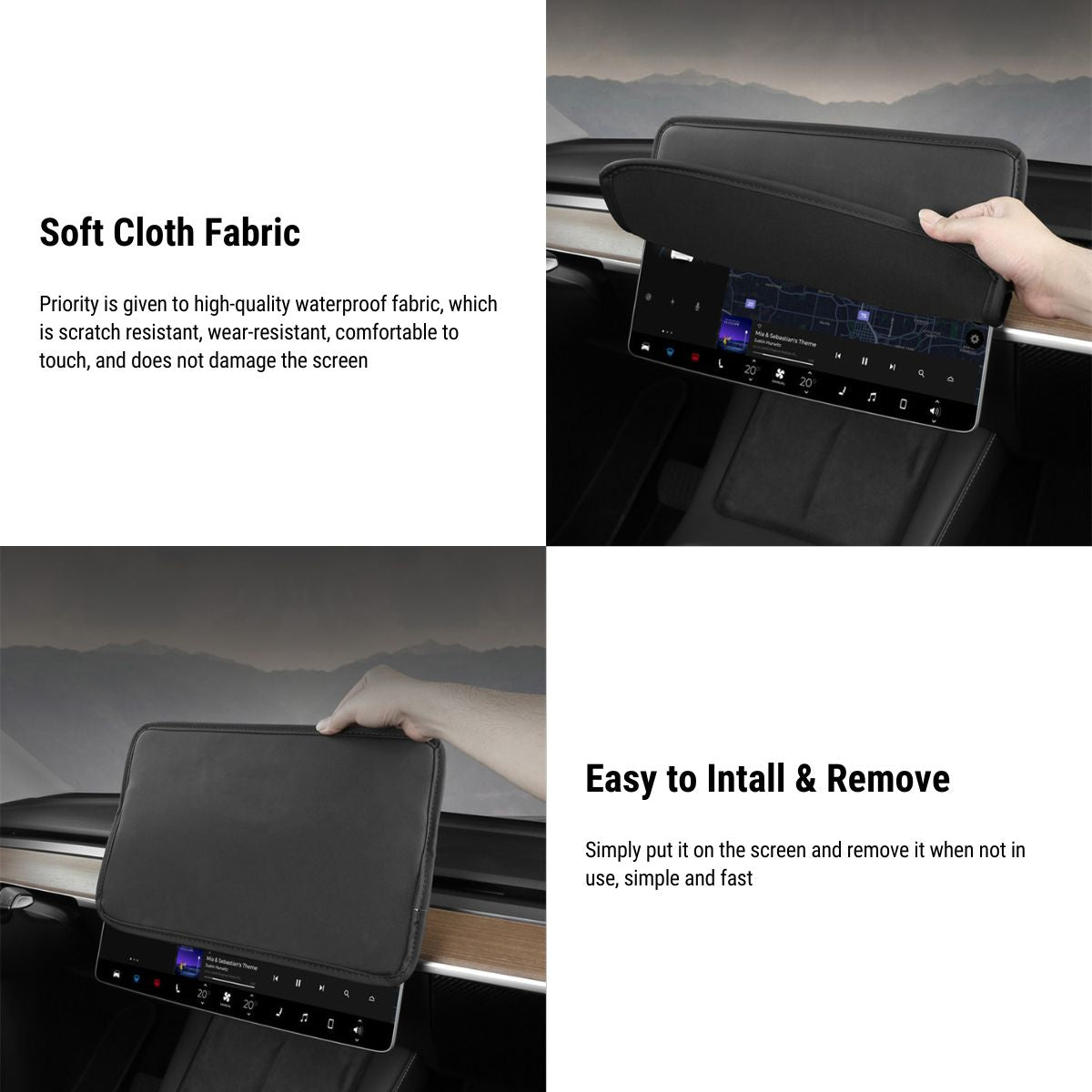 Center Console Screen Protector for Tesla Model 3 & Model Y