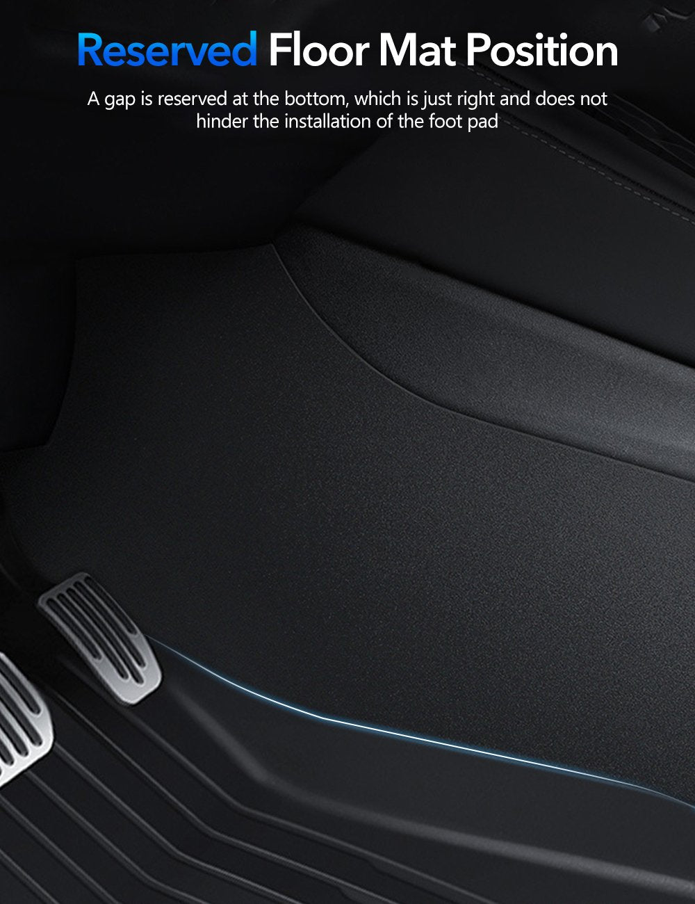 Center Console Side Anti-Kick Mat For Tesla Model Y