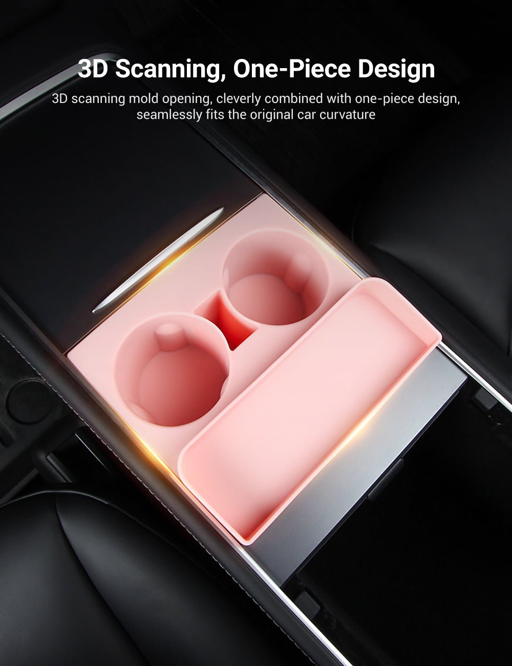 Center Console Silicone Cup Holder For Tesla Model 3/Y