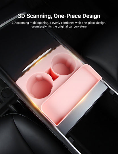 Center Console Silicone Cup Holder For Tesla Model 3/Y