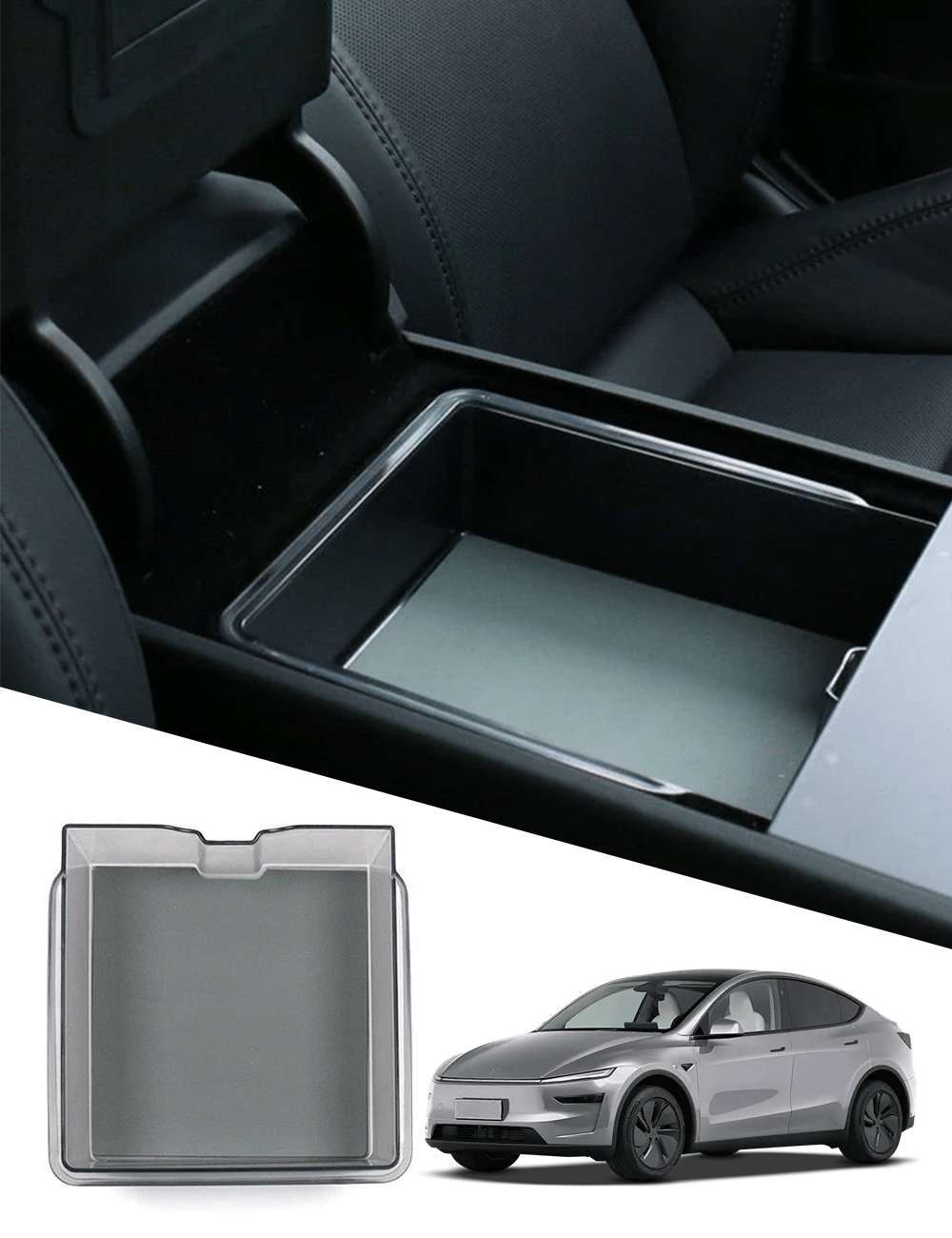 Center Console Tray Armrest Organizer for Tesla Model 3 Highland & New Model Y