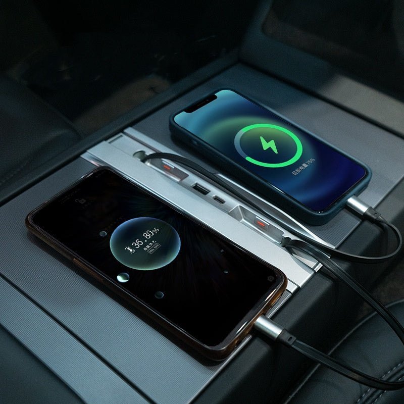 Center Console USB Hub Docking Station for Tesla Model 3 Highland & Model Y Juniper